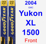 Front Wiper Blade Pack for 2004 GMC Yukon XL 1500 - Premium