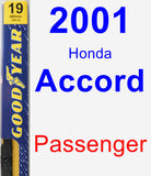 Passenger Wiper Blade for 2001 Honda Accord - Premium