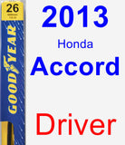 Driver Wiper Blade for 2013 Honda Accord - Premium