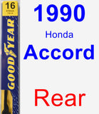 Rear Wiper Blade for 1990 Honda Accord - Premium