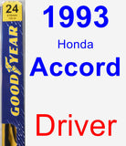 Driver Wiper Blade for 1993 Honda Accord - Premium