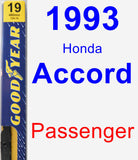 Passenger Wiper Blade for 1993 Honda Accord - Premium