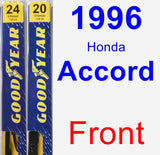 Front Wiper Blade Pack for 1996 Honda Accord - Premium