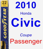 Passenger Wiper Blade for 2010 Honda Civic - Premium