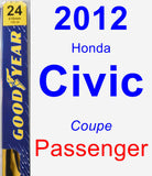 Passenger Wiper Blade for 2012 Honda Civic - Premium