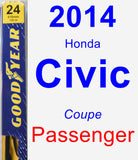 Passenger Wiper Blade for 2014 Honda Civic - Premium