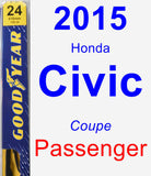 Passenger Wiper Blade for 2015 Honda Civic - Premium