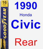 Rear Wiper Blade for 1990 Honda Civic - Premium