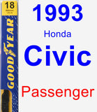 Passenger Wiper Blade for 1993 Honda Civic - Premium