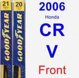 Front Wiper Blade Pack for 2006 Honda CR-V - Premium