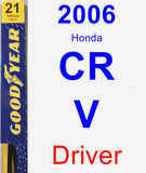 Driver Wiper Blade for 2006 Honda CR-V - Premium