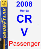 Passenger Wiper Blade for 2008 Honda CR-V - Premium