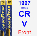 Front Wiper Blade Pack for 1997 Honda CR-V - Premium