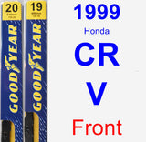 Front Wiper Blade Pack for 1999 Honda CR-V - Premium