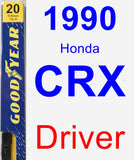 Driver Wiper Blade for 1990 Honda CRX - Premium