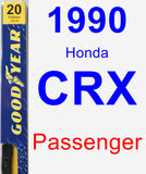 Passenger Wiper Blade for 1990 Honda CRX - Premium