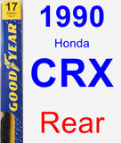 Rear Wiper Blade for 1990 Honda CRX - Premium