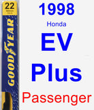 Passenger Wiper Blade for 1998 Honda EV Plus - Premium