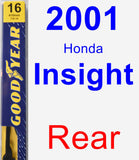 Rear Wiper Blade for 2001 Honda Insight - Premium