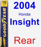 Rear Wiper Blade for 2004 Honda Insight - Premium