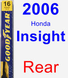 Rear Wiper Blade for 2006 Honda Insight - Premium