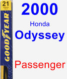 Passenger Wiper Blade for 2000 Honda Odyssey - Premium