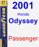 Passenger Wiper Blade for 2001 Honda Odyssey - Premium