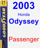 Passenger Wiper Blade for 2003 Honda Odyssey - Premium