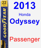 Passenger Wiper Blade for 2013 Honda Odyssey - Premium