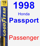 Passenger Wiper Blade for 1998 Honda Passport - Premium