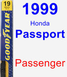 Passenger Wiper Blade for 1999 Honda Passport - Premium