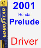 Driver Wiper Blade for 2001 Honda Prelude - Premium