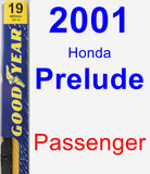 Passenger Wiper Blade for 2001 Honda Prelude - Premium