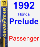 Passenger Wiper Blade for 1992 Honda Prelude - Premium