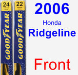 Front Wiper Blade Pack for 2006 Honda Ridgeline - Premium