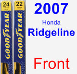 Front Wiper Blade Pack for 2007 Honda Ridgeline - Premium