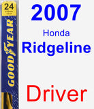 Driver Wiper Blade for 2007 Honda Ridgeline - Premium