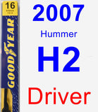 Driver Wiper Blade for 2007 Hummer H2 - Premium