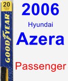 Passenger Wiper Blade for 2006 Hyundai Azera - Premium