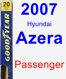 Passenger Wiper Blade for 2007 Hyundai Azera - Premium