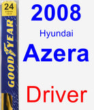 Driver Wiper Blade for 2008 Hyundai Azera - Premium