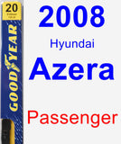 Passenger Wiper Blade for 2008 Hyundai Azera - Premium