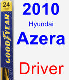 Driver Wiper Blade for 2010 Hyundai Azera - Premium