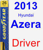 Driver Wiper Blade for 2013 Hyundai Azera - Premium