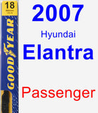 Passenger Wiper Blade for 2007 Hyundai Elantra - Premium