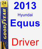 Driver Wiper Blade for 2013 Hyundai Equus - Premium