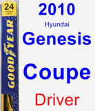 Driver Wiper Blade for 2010 Hyundai Genesis Coupe - Premium