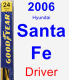 Driver Wiper Blade for 2006 Hyundai Santa Fe - Premium