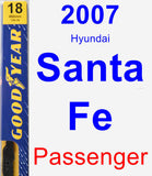 Passenger Wiper Blade for 2007 Hyundai Santa Fe - Premium