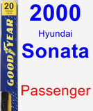 Passenger Wiper Blade for 2000 Hyundai Sonata - Premium